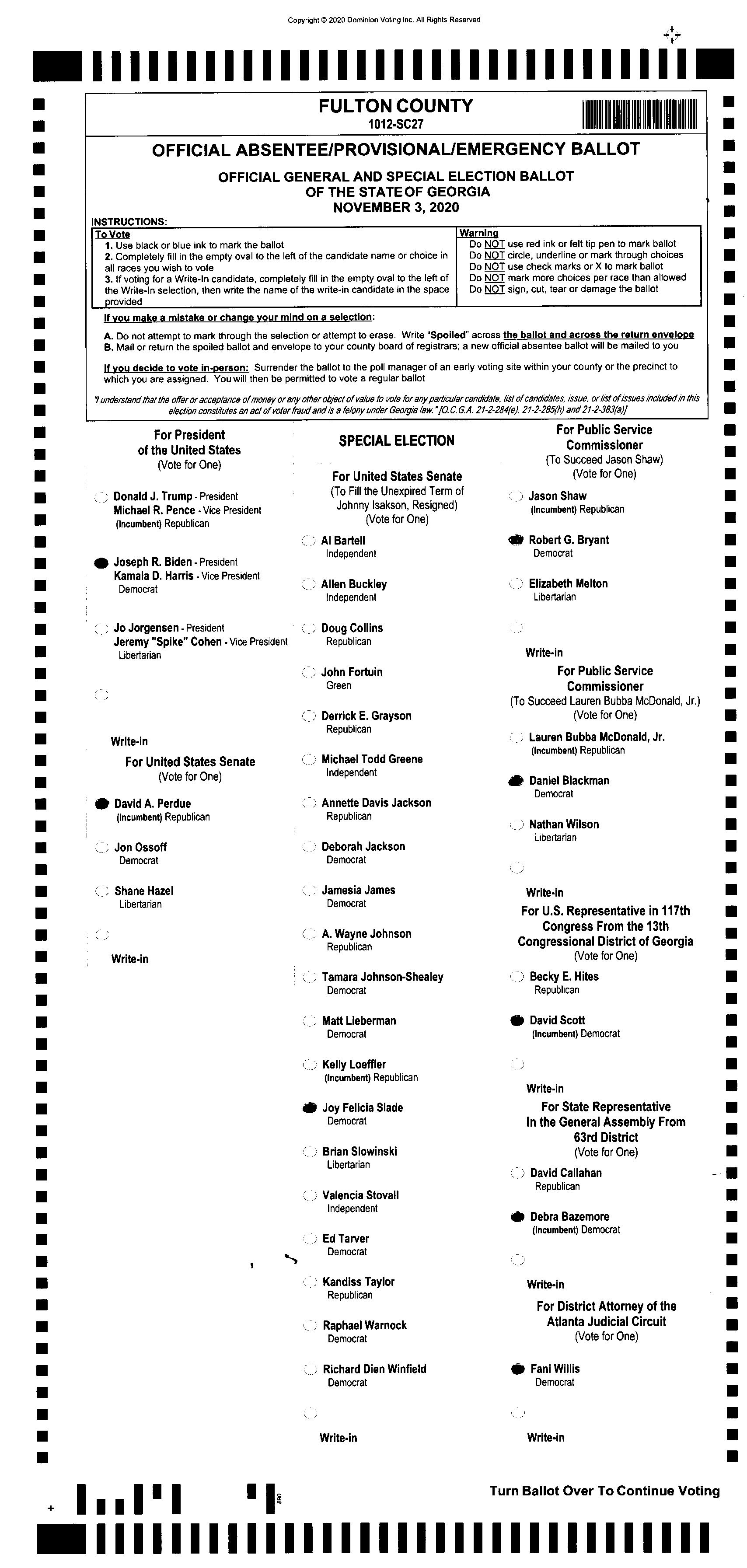 Doubled Ballot